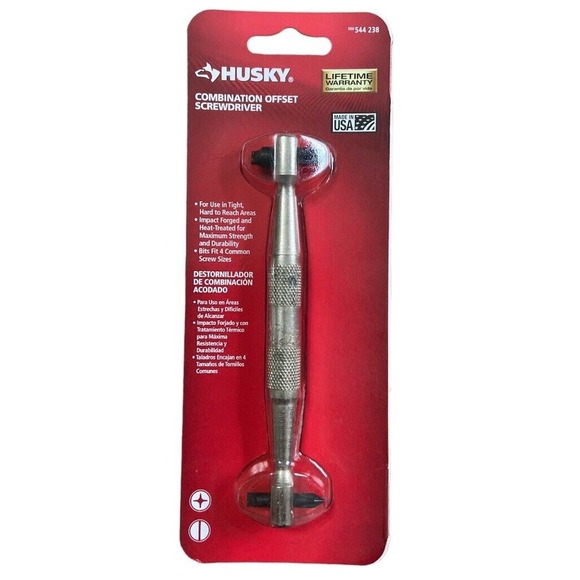 Husky PRO 4 In 1 USA Made Combination Offset Screwdriver NEW In Package - Picture 7 of 16
